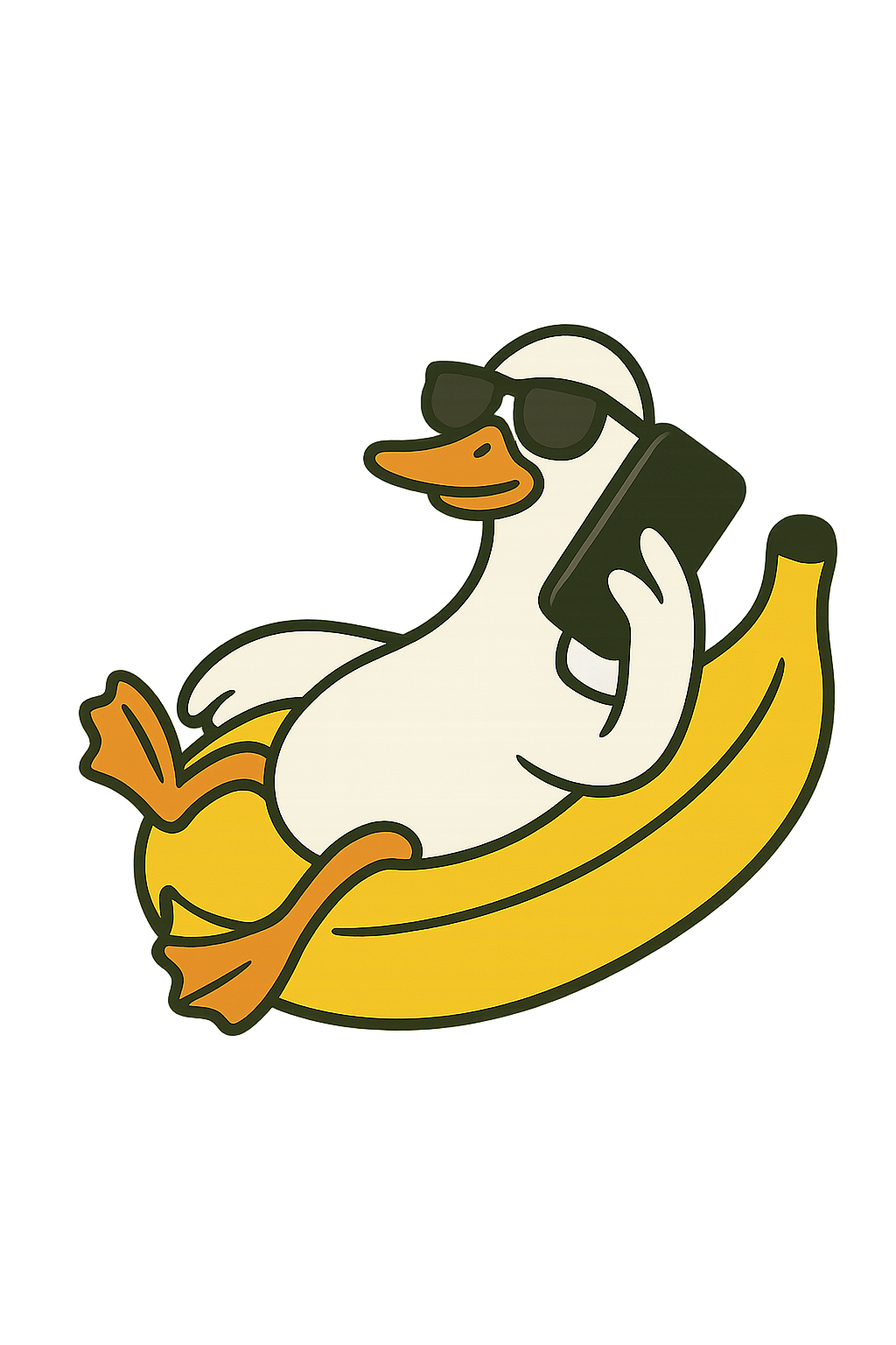 Goose on the phone